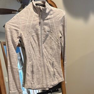 lululemon athletica Light Gray Zip-Up Jacket